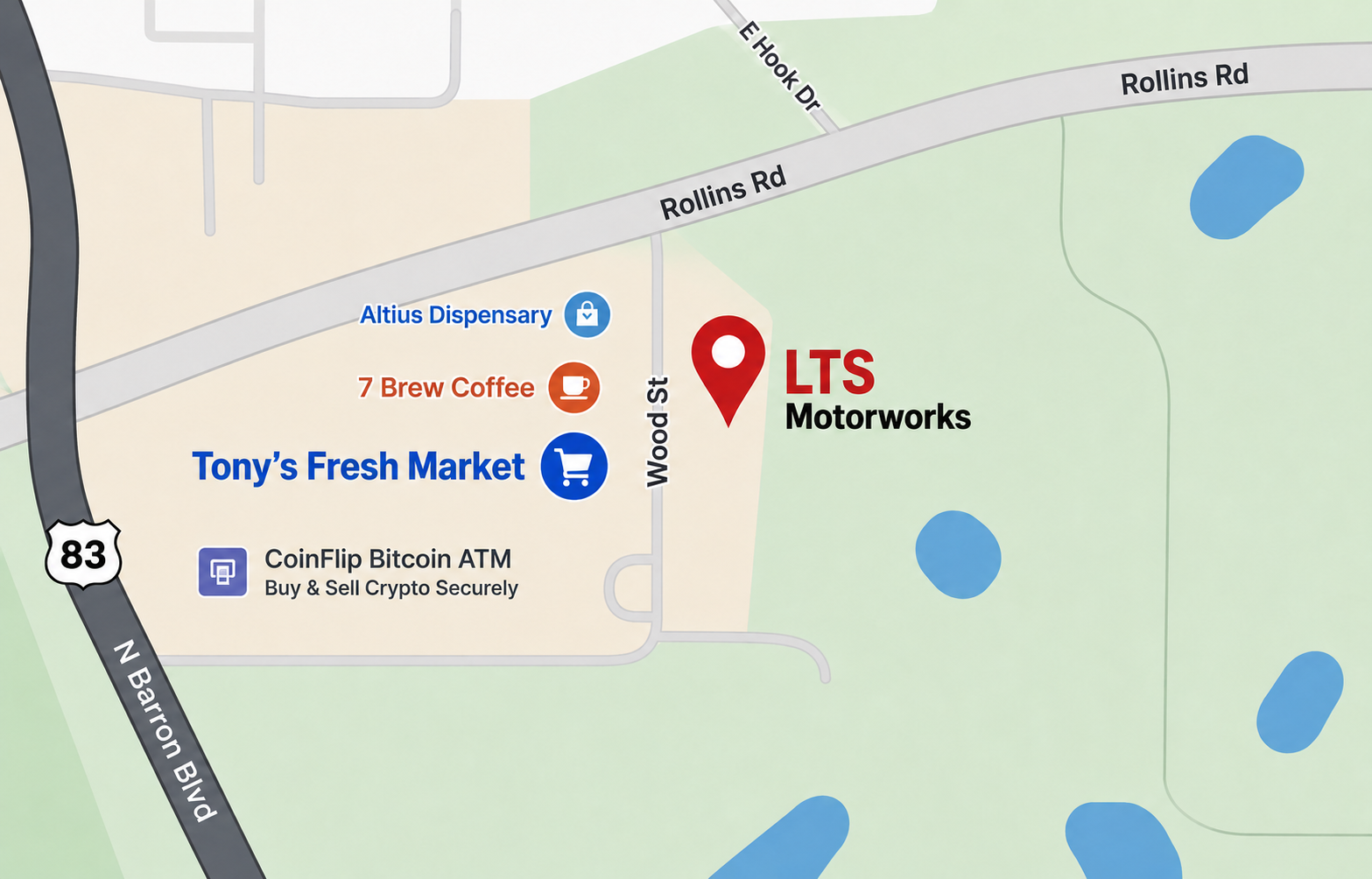 LTS Motorworks location map